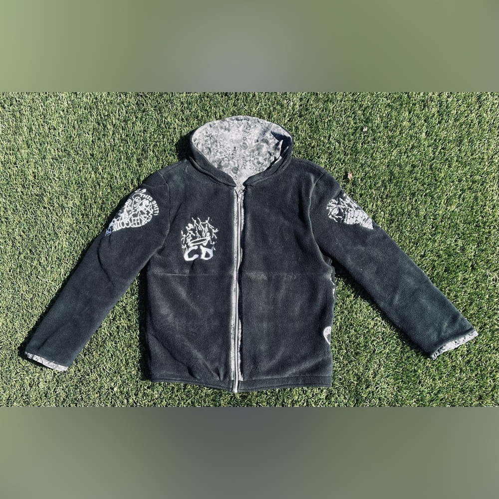 Calm Down Clothing 1of1 Fleece Cardigan
